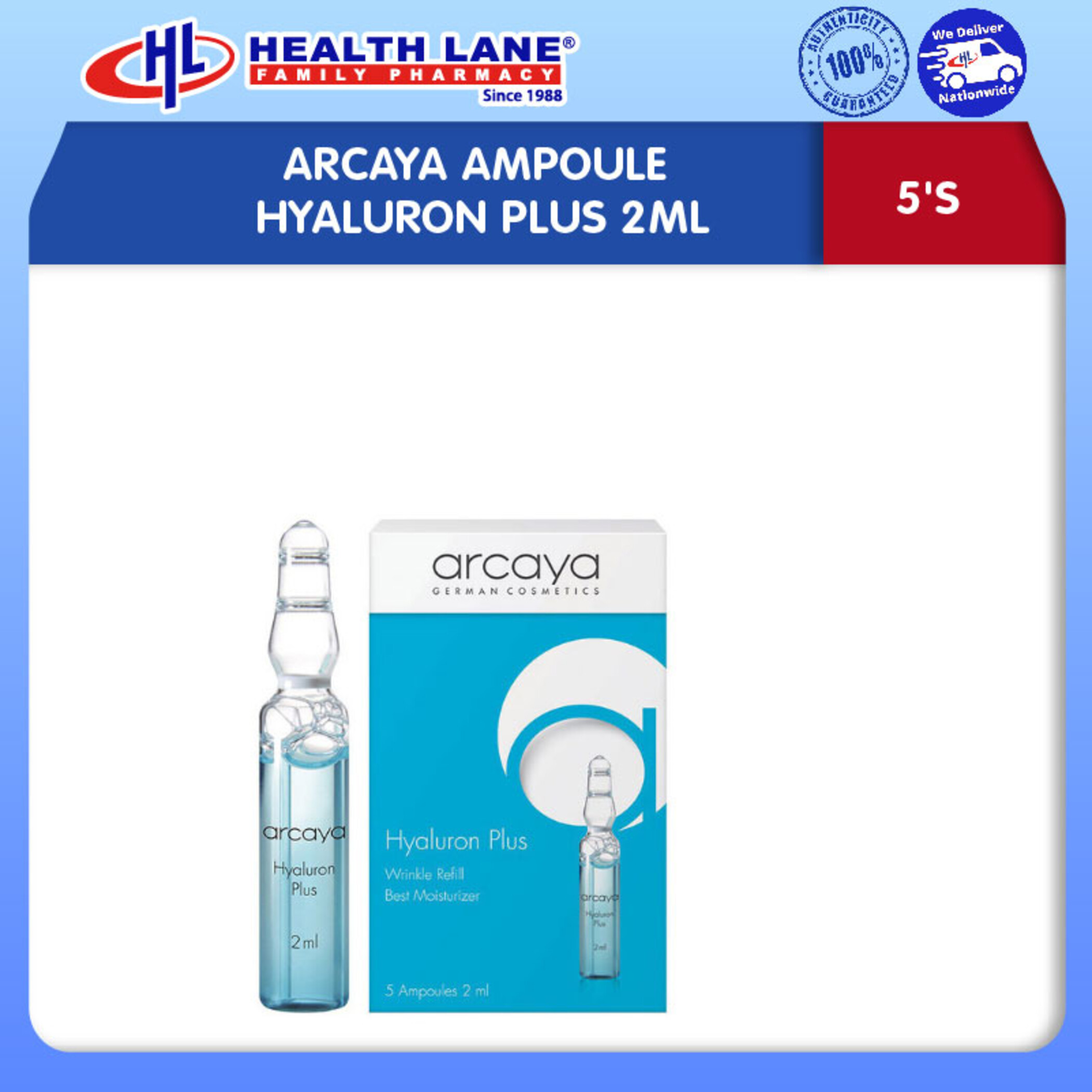 ARCAYA AMPOULE HYALURON PLUS 2ML (5'S)
